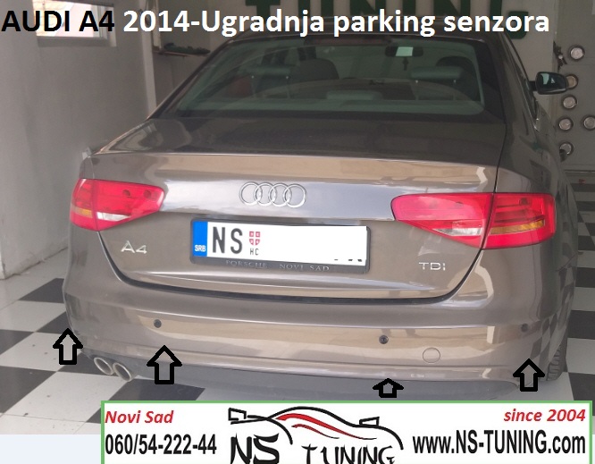 audi a4 b8 ugradnja parking senzora sa ekranom 2014 2015 novi sad pazova indjija ns tuning